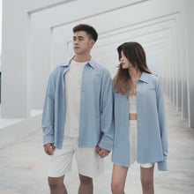 Load image into Gallery viewer, NORMCORE OVERSIZE UNISEX LONG BLOUSES - SKY BLUE