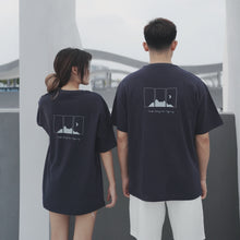 Load image into Gallery viewer, HILLTOP OVERSIZE UNISEX TEE - DEEP BLUE