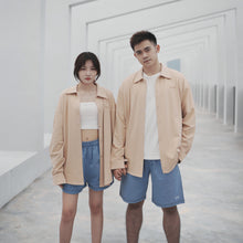 Load image into Gallery viewer, NORMCORE OVERSIZE UNISEX LONG BLOUSES - BEIGE