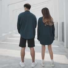 Load image into Gallery viewer, NORMCORE OVERSIZE UNISEX LONG BLOUSES - DARK GREEN