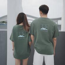 Load image into Gallery viewer, HILLTOP OVERSIZE UNISEX TEE - GREEN