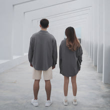 Load image into Gallery viewer, NORMCORE OVERSIZE UNISEX LONG BLOUSES - GREY