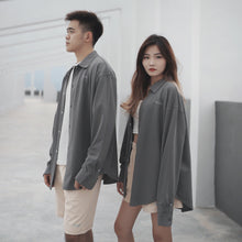 Load image into Gallery viewer, NORMCORE OVERSIZE UNISEX LONG BLOUSES - GREY