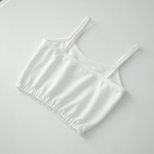 Load image into Gallery viewer, WOMEN WAFFLE SINGLETS - WHITE