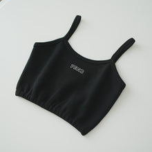 Load image into Gallery viewer, WOMEN WAFFLE SINGLETS - BLACK