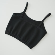 Load image into Gallery viewer, WOMEN WAFFLE SINGLETS - BLACK