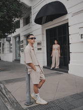 Load image into Gallery viewer, VINTAGE WAFFLE UNISEX OVERSIZE BLOUSES - CREAM