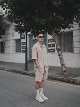 Load image into Gallery viewer, VINTAGE WAFFLE UNISEX OVERSIZE BLOUSES - CREAM