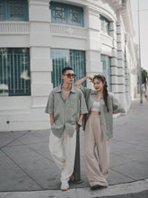 Load image into Gallery viewer, VINTAGE WAFFLE UNISEX TROUSERS - CREAM