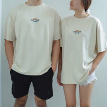 Load image into Gallery viewer, YOGA CORGI OVERSIZE UNISEX TEE - BEIGE