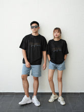 Load image into Gallery viewer, LOVEYOURSELF UNISEX OVERSIZE TEE - BLACK