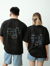 Load image into Gallery viewer, LOVEYOURSELF UNISEX OVERSIZE TEE - BLACK