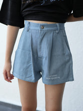 Load image into Gallery viewer, LOVEYOURSELF HIGH WAIST SHORTS - BLUE
