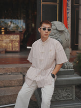 Load image into Gallery viewer, TANG SUIT OVERSIZE BLOUSES - BROWN