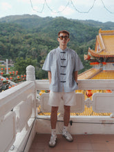 Load image into Gallery viewer, TANG SUIT OVERSIZE BLOUSES - BLUE