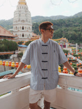 Load image into Gallery viewer, TANG SUIT OVERSIZE BLOUSES - BLUE