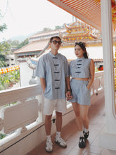 Load image into Gallery viewer, TANG SUIT OVERSIZE BLOUSES - BLUE