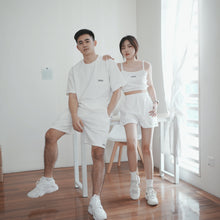 Load image into Gallery viewer, UNISEX WAFFLE OVERSIZE TEE - WHITE