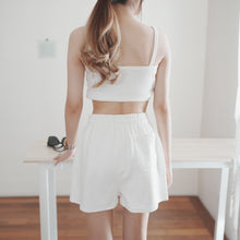 Load image into Gallery viewer, WOMEN WAFFLE SINGLETS - WHITE