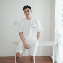 Load image into Gallery viewer, UNISEX WAFFLE OVERSIZE TEE - WHITE