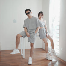 Load image into Gallery viewer, UNISEX WAFFLE OVERSIZE TEE - GREY