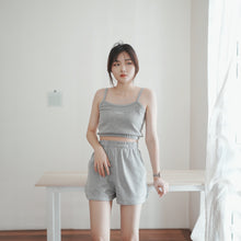Load image into Gallery viewer, WOMEN WAFFLE SHORTS - GREY