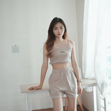 Load image into Gallery viewer, WOMEN WAFFLE SINGLETS - KHAKI