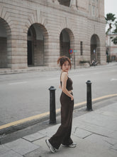 Load image into Gallery viewer, VINTAGE WAFFLE UNISEX TROUSERS - DARK CHO