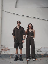 Load image into Gallery viewer, VINTAGE WAFFLE UNISEX OVERSIZE BLOUSES - DARK CHO