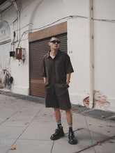 Load image into Gallery viewer, VINTAGE WAFFLE UNISEX OVERSIZE BLOUSES - DARK CHO