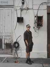 Load image into Gallery viewer, VINTAGE WAFFLE UNISEX OVERSIZE BLOUSES - DARK CHO