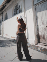 Load image into Gallery viewer, VINTAGE WAFFLE UNISEX TROUSERS - DARK CHO