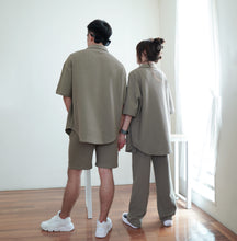 Load image into Gallery viewer, PENB WOMEN’S WAFFLE TROUSERS - OLIVE