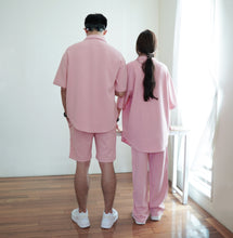 Load image into Gallery viewer, PENB UNISEX OVERSIZE WAFFLE BLOUSES - PINK