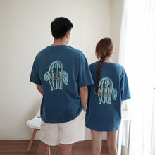 Load image into Gallery viewer, CACTUS XX UNISEX OVERSIZE TEE - AEGEAN BLUE