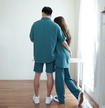 Load image into Gallery viewer, PENB WOMEN’S WAFFLE TROUSERS - LEGO GREEN