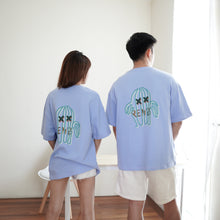Load image into Gallery viewer, CACTUS XX UNISEX OVERSIZE TEE - SKY BLUE