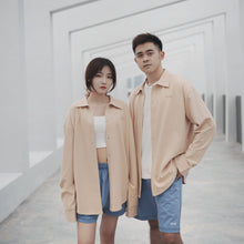 Load image into Gallery viewer, NORMCORE OVERSIZE UNISEX LONG BLOUSES - BEIGE
