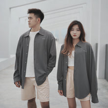 Load image into Gallery viewer, NORMCORE OVERSIZE UNISEX LONG BLOUSES - GREY
