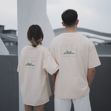 Load image into Gallery viewer, HILLTOP OVERSIZE UNISEX TEE - MILK TEA
