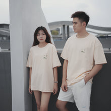 Load image into Gallery viewer, HILLTOP OVERSIZE UNISEX TEE - MILK TEA
