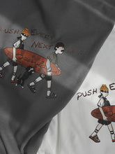 Load image into Gallery viewer, PUSH THE BEAT OVERSIZED UNISEX TEE - GREY
