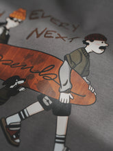 Load image into Gallery viewer, PUSH THE BEAT OVERSIZED UNISEX TEE - GREY
