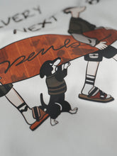 Load image into Gallery viewer, PUSH THE BEAT OVERSIZED UNISEX TEE - WHITE
