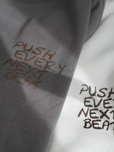Load image into Gallery viewer, PUSH THE BEAT OVERSIZED UNISEX TEE - GREY
