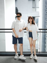 Load image into Gallery viewer, PONY STRIPED BLOUSES - SHORT SLEEVE
