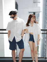 Load image into Gallery viewer, PONY STRIPED BLOUSES - SHORT SLEEVE
