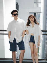 Load image into Gallery viewer, PONY STRIPED BLOUSES - SHORT SLEEVE
