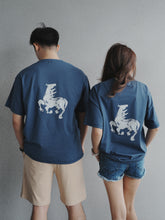 Load image into Gallery viewer, 26 WARHORSE OVERSIZED UNISEX TEE - BLUE

