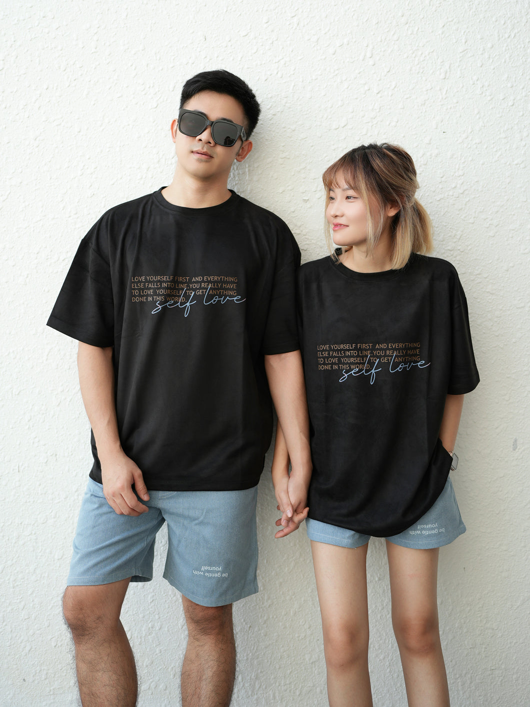 LOVEYOURSELF UNISEX OVERSIZE TEE - BLACK